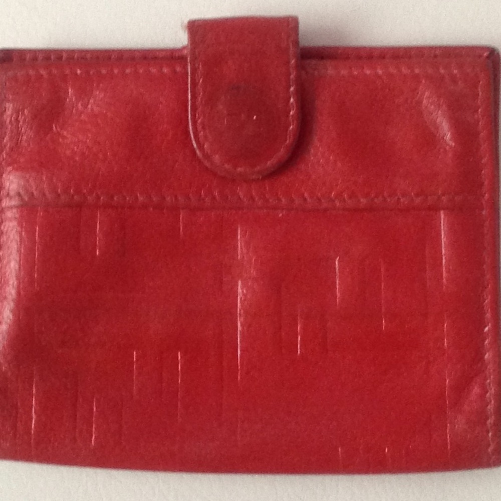 Red Fendi card wallet